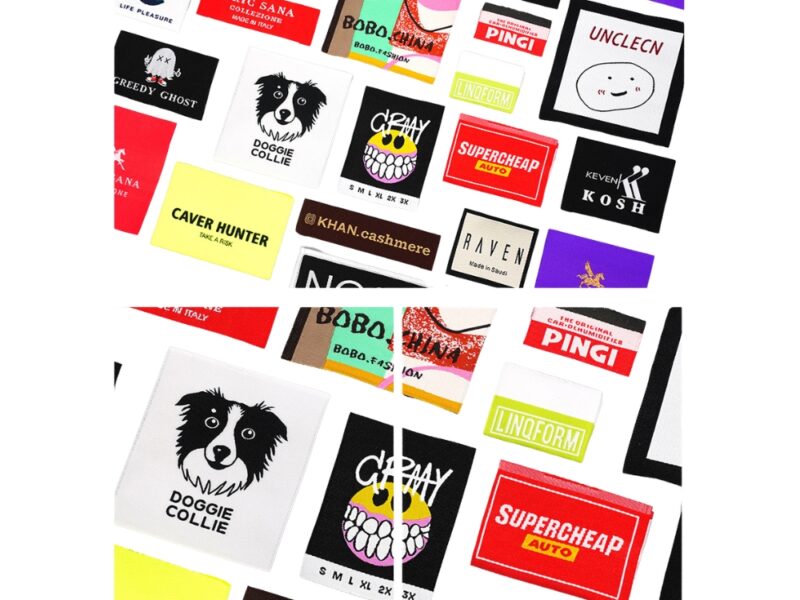 Custom High-Density Woven Labels & Cotton Clothing Tags for Apparel